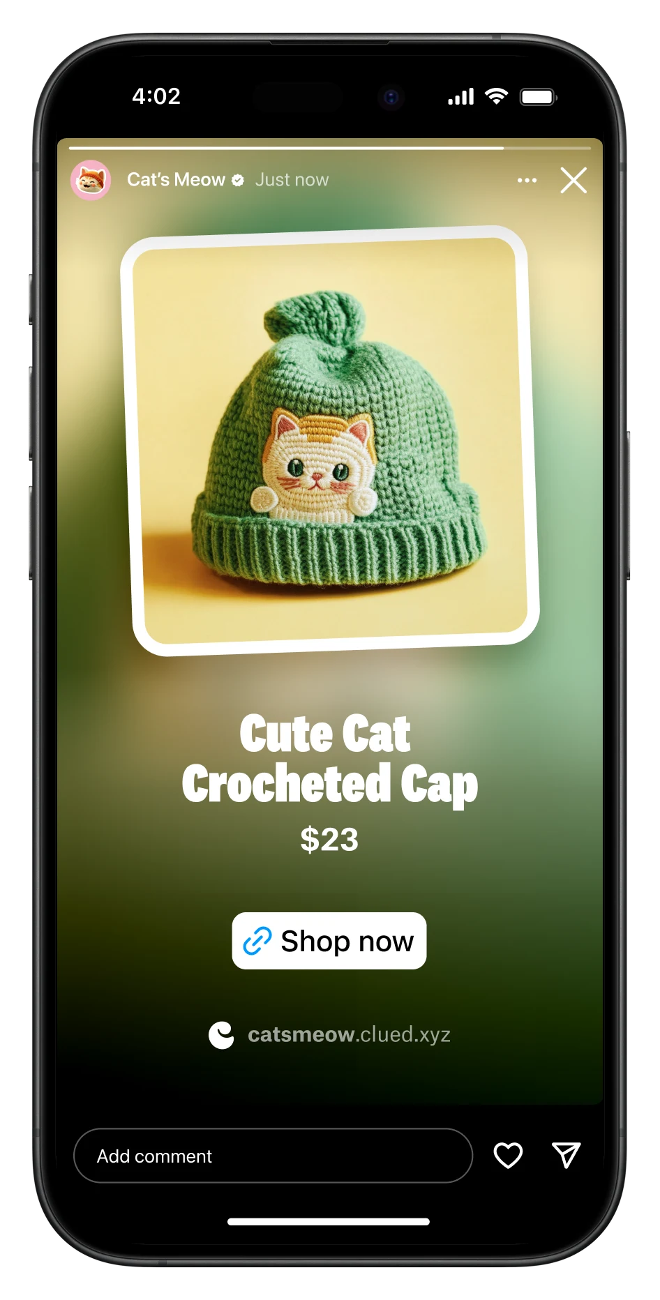 Clued share feature